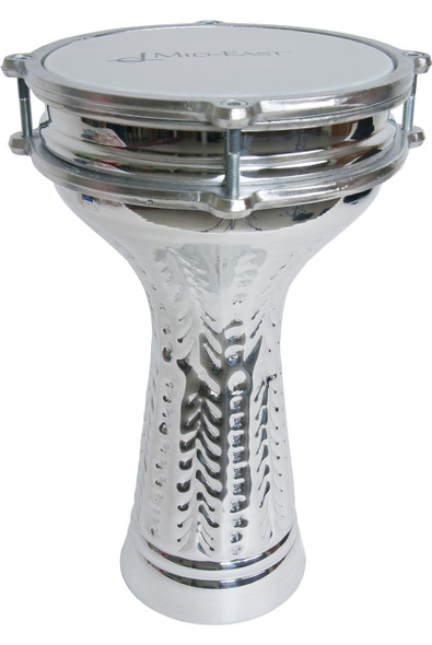 Mid-East Tunable Aluminum Doumbek w/ Synthetic Head 6.5"x11.5"