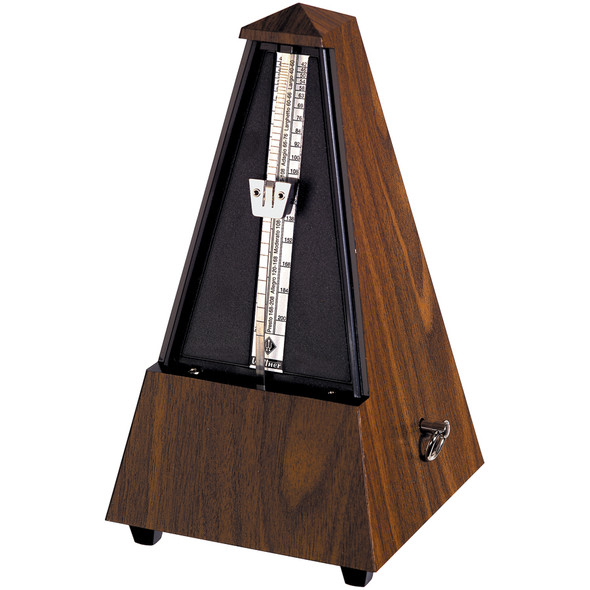 Wittner Plastic Key Wound Metronome - Walnut