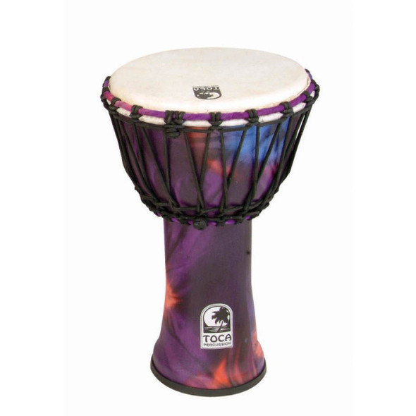 Toca Freestyle Djembe, Woodstock Purple, 7" Head x 12" Tall