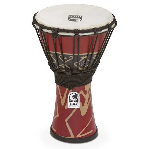 Toca Freestyle Djembe, Bali Red, 7" Head x 12" Tall