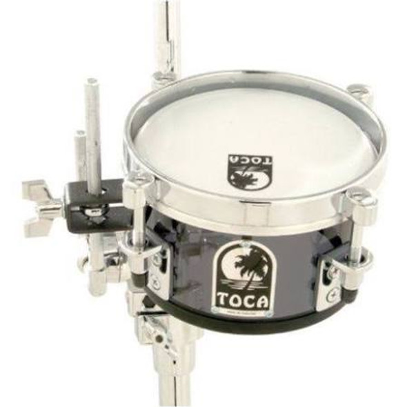 Toca Acrylic 8" Mini Timbale For Drum Set Mount - Smoke