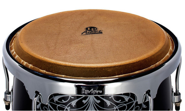 LP Aspire Santana Lion Wood Conga 10" & 11" Set with Stand