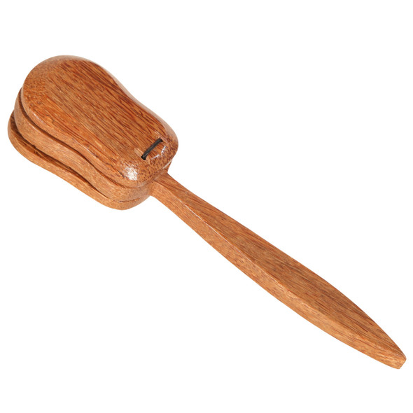 Traditional Wood Castanet with Handle
