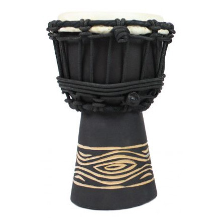 Toca Freestyle Rope Tuned 4" Mini Djembe, Black Onyx