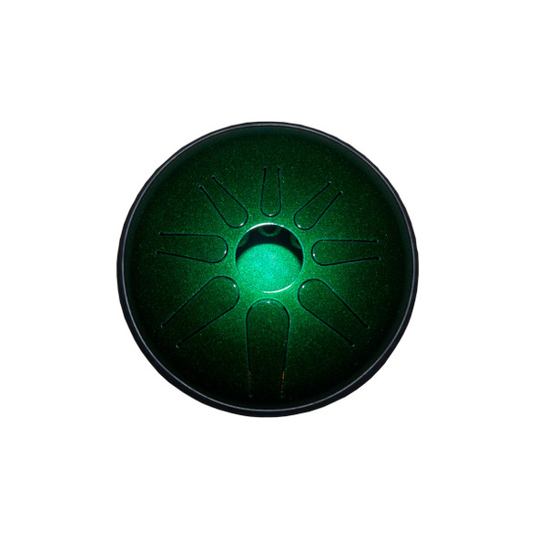 Idiopan Lunabell 8-Inch Tunable Steel Tongue Drum with Pickup - Emerald Green