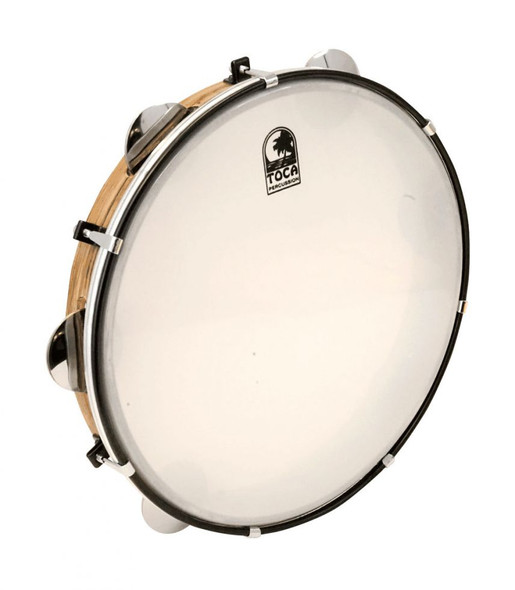 Toca 10" Pandeiro, Siam Oak 2-ply shells with chromed steel platinellas