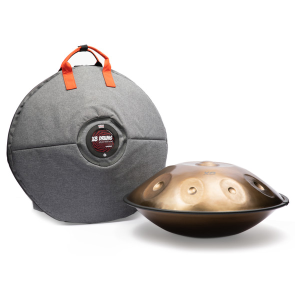 X8 Pro Gold Series Handpan F Low Pygmy, Stainless Steel w/ Bag