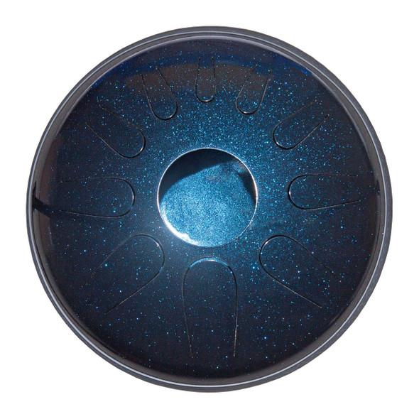 IDIOPAN DOMINUS 14-INCH TUNABLE STEEL TONGUE DRUM - MIDNIGHT BLUE