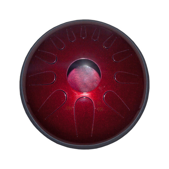Idiopan Bella 6-Inch Tunable Steel Tongue Drum with Pickup - Ruby Red