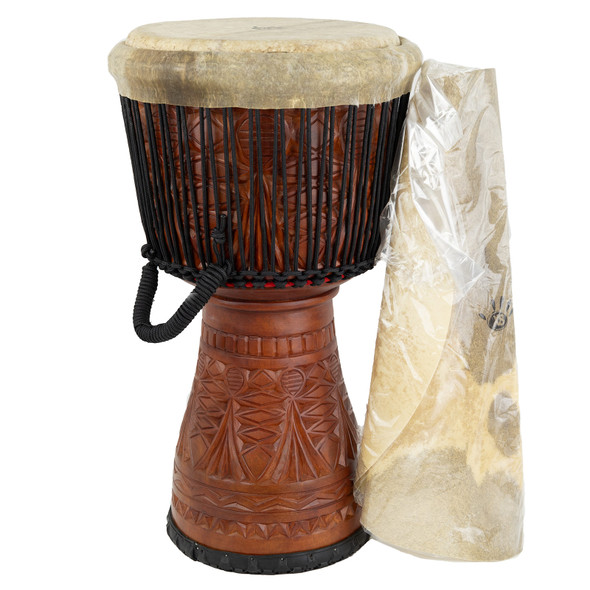 Hand Carved African Djembe Drums - Free Shipping