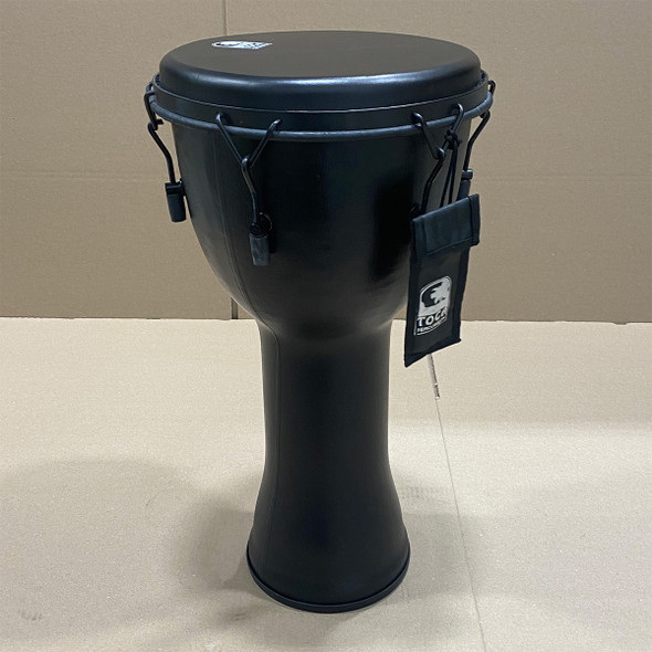 OPEN BOX SALE: Toca Black Mamba Mechanically Tuned Djembe, 12 in. w/ Bag