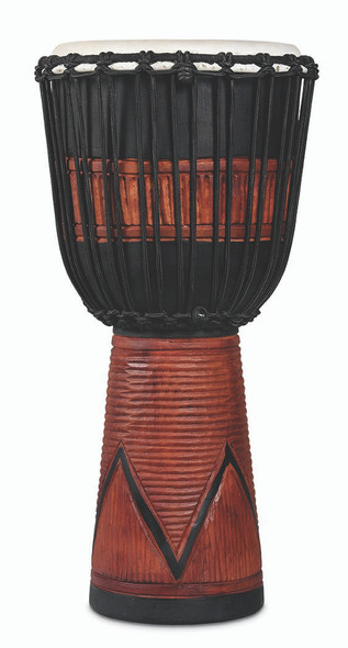 LP World Beat Wood Art Large Djembe Black (LP713LB)