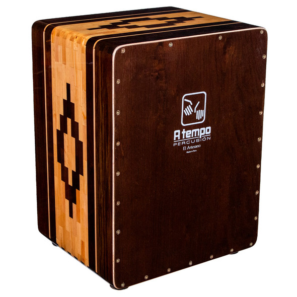  A Tempo Percussion Cajon, Brown (CJ-CLASS-01) : Musical  Instruments