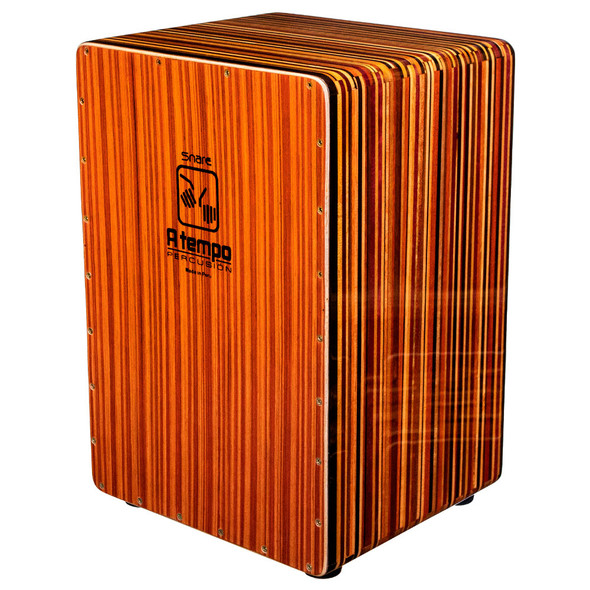 A Tempo Special Edition Snare Cajon, Rainbow Pinstripe + Bag