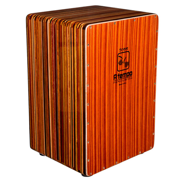 A Tempo Special Edition Snare Cajon, Rainbow Pinstripe + Bag