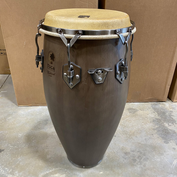 OPEN BOX SALE: Toca Traditional 12-1/2 in. Tumba Conga Drum, Dark Walnut (3912-1/2D)