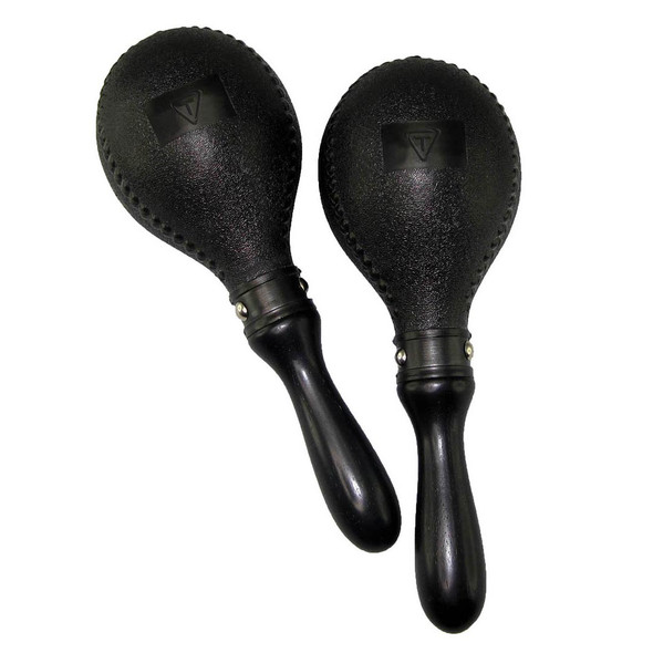 Tycoon Percussion Double Black Plastic Maracas