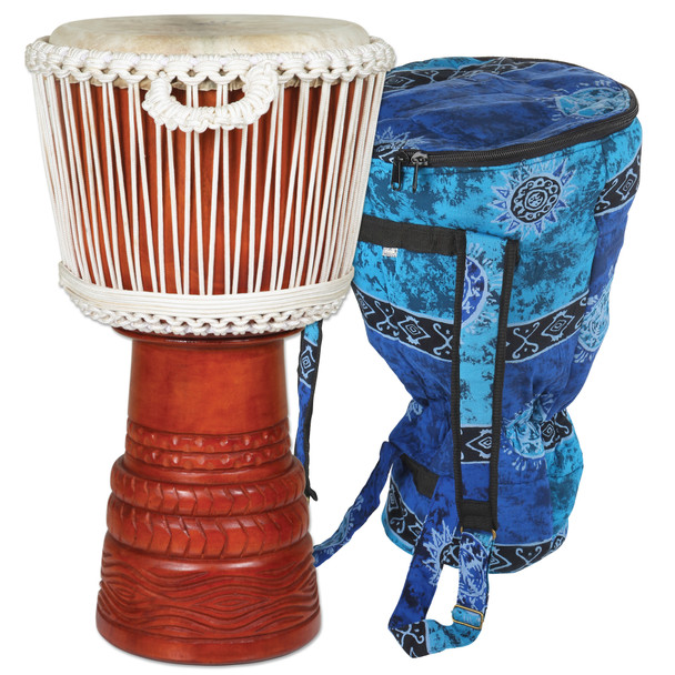 Ivory Elite Professional Djembe Drum 12x24 with Bag & Lessons