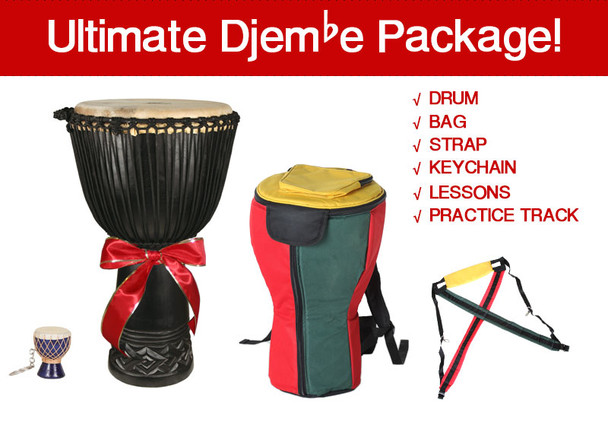 X8 Drums Ultimate Pro Djembe Package