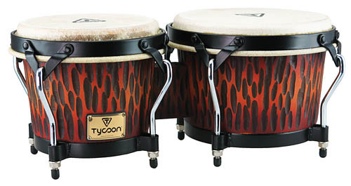 Tycoon percussion タイクーン bongo ボンゴヘッド Tycoon Percussion 7 & 8 1/2 Artist Series Bongos Retro Finish