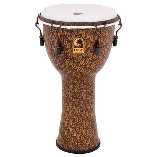 Toca Freestyle 10 in. Mechanically Tuned Djembe, Gold Mask