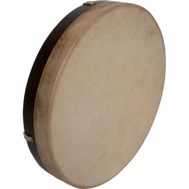 DOBANI Pretuned Goatskin Head Wood Frame Drum w/ Beater 12"x2"