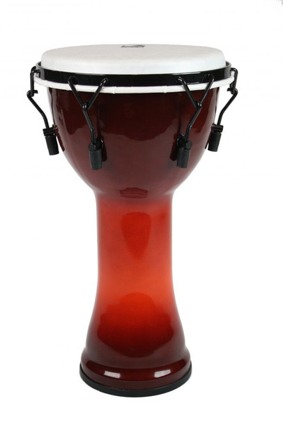 Toca Freestyle Mechanically Tuned Djembe, African Sunset, Goatskin Head, 12" Head x 24" Tall