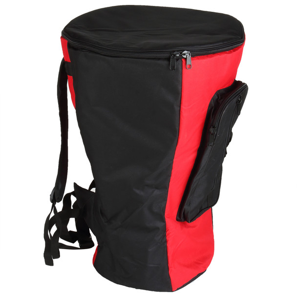 Large Heavy Duty Djembe Bag, Red/Black (For 10x20 Djembes)