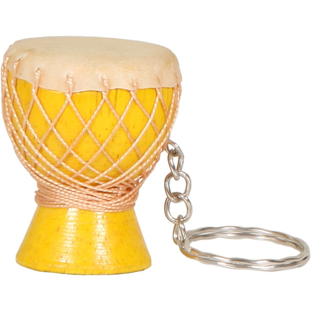 Djembe Keychain, Yellow