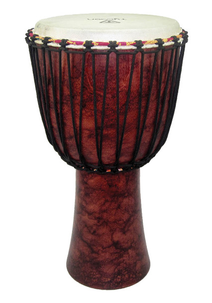 Tycoon Percussion TAJ-10 RMA Red Marble Rope Tuned Djembe 10 in.