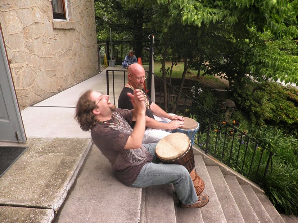 Eric and Dave drumming