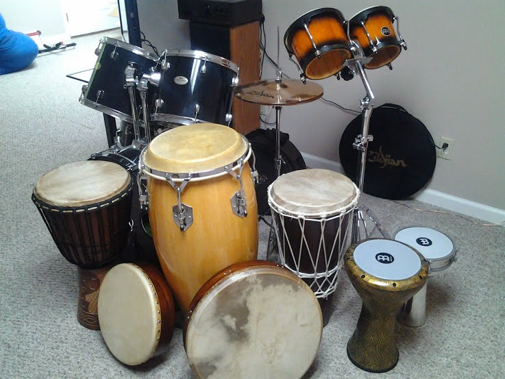 Eric's drum collection