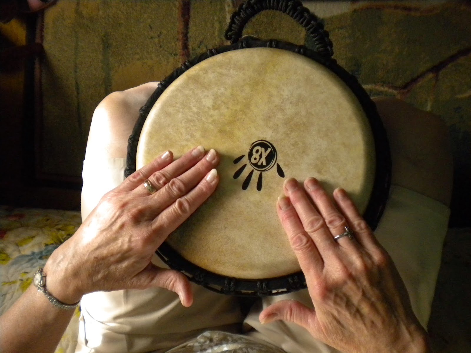 Jan Playing Djembe