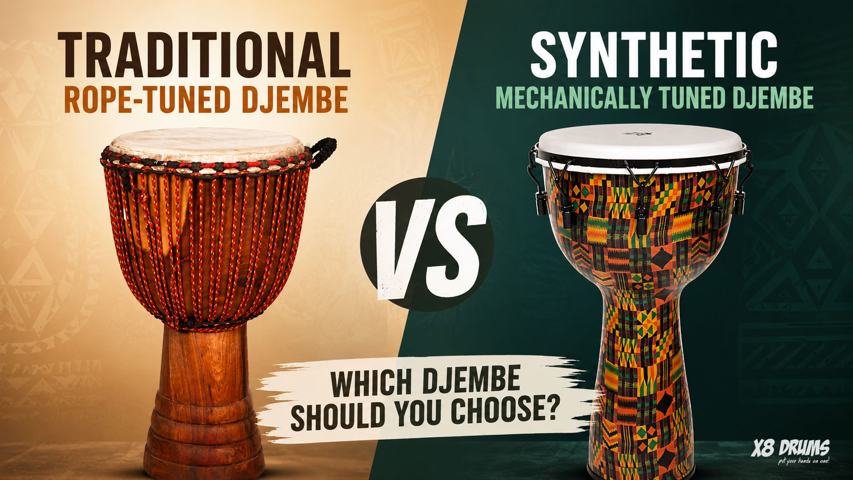Traditional vs Synthetic Djembe: Which Drum Should You Choose