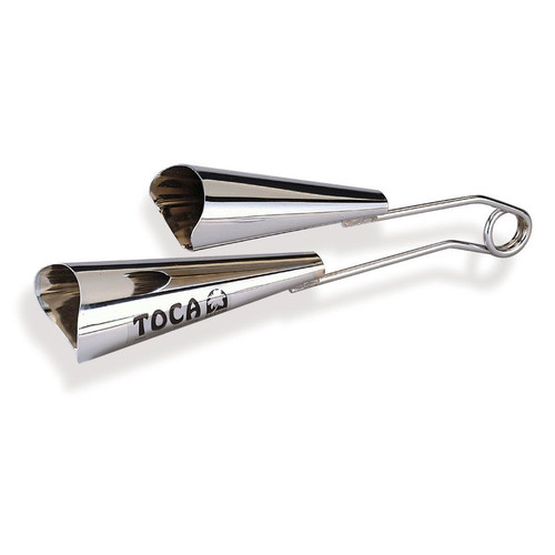 Toca Handheld Agogo Bells, Chrome - X8 Drums