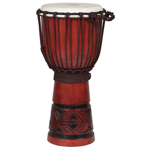 X8 Drums Celtic Labyrinth Djembe, Cherry Finish 10