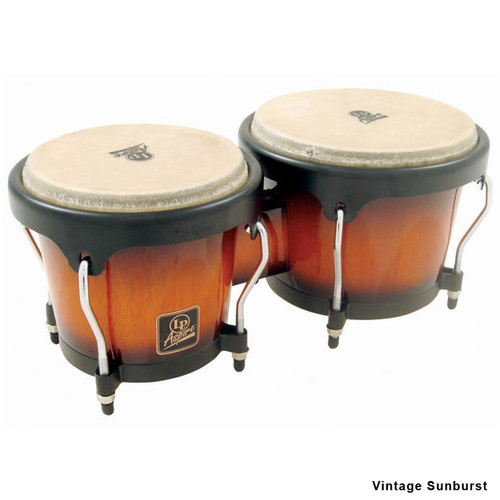 LP Aspire Wood Bongos, Vintage Sunburst (LPA601-VSB) - X8 Drums