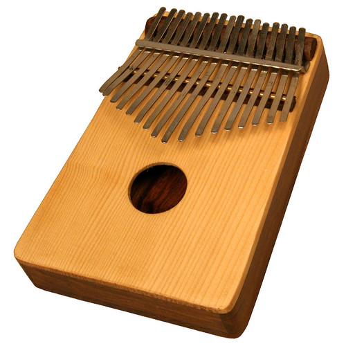 learning to play kalimba. what do the brackets mean? there are a