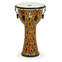 Toca Kente Cloth Mechanically Tuned Djembe, 10 Inch (SFDMX-10K