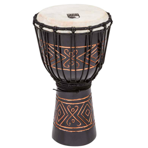 TocaジャンベAfrican Djembe Black Mamba Toca Rope Tuned Black Mamba 14'' Djembe with Bag – TOCA