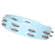 X8 Drums Spectrum Tambourine, Carolina Blue