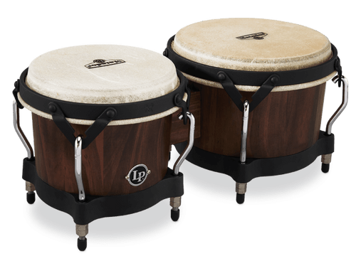 LP M201-WB Matador Wood Bongos, Whiskey Barrel - X8 Drums