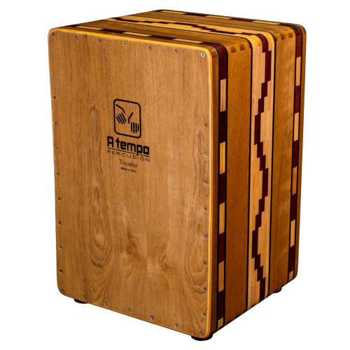 A Tempo Tocador Flamenco Cajon, Mohena and Purpleheart + Bag (CJ
