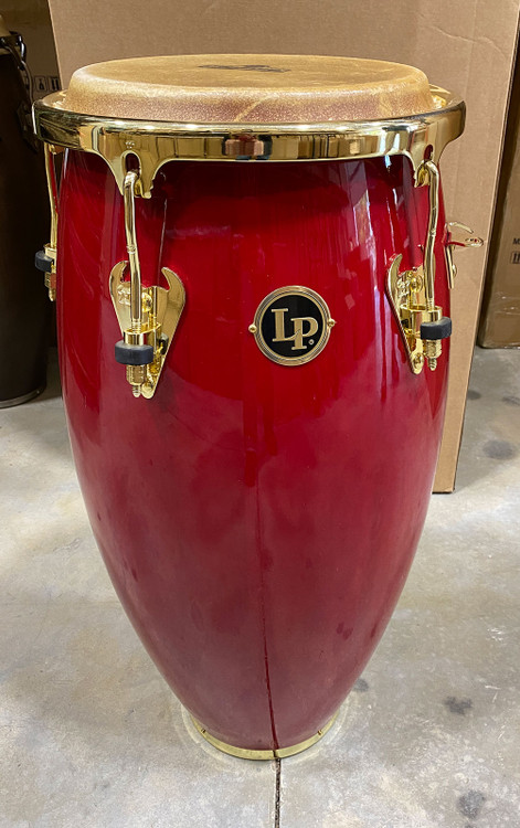 OPEN BOX SALE: 11-3/4 LP Matador Series Wood Conga, Red Wood, Gold Hardware  (M752S-RW)