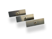 Backing plates for rack installation on GMC and Chevrolet truck beds.