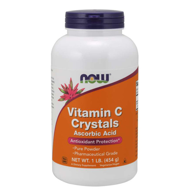 NOW Vitamin C Crystals Powder Antioxidant Protection 1LB at Meadow Herbal Tea House