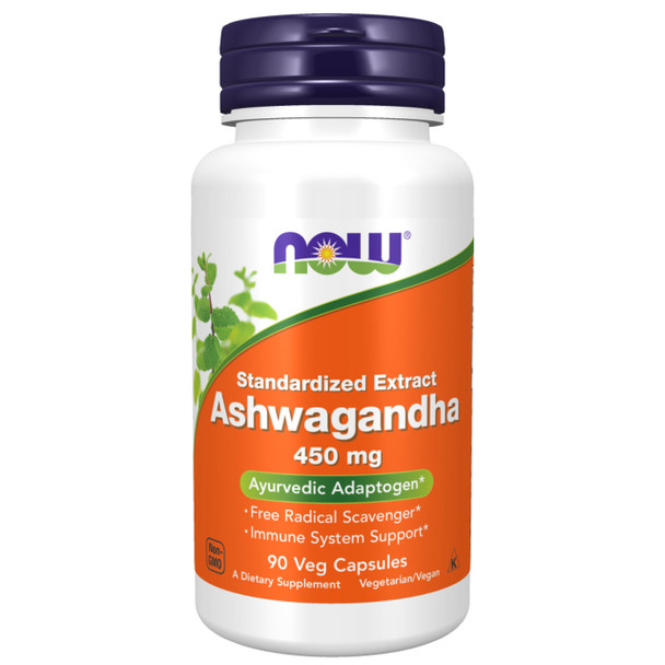 NOW Foods Ashwagandha 450 mg 90 Veg Capsules