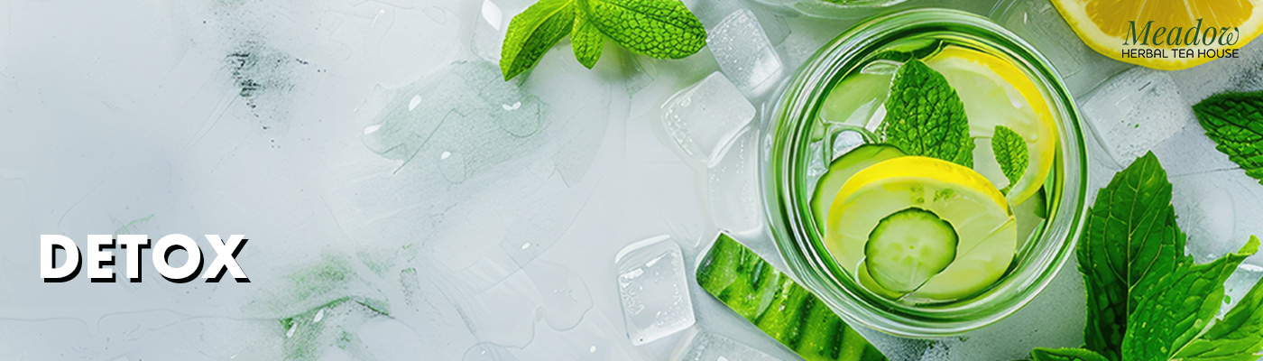 Detox products at Meadow Herbal Tea House, Jersey City
