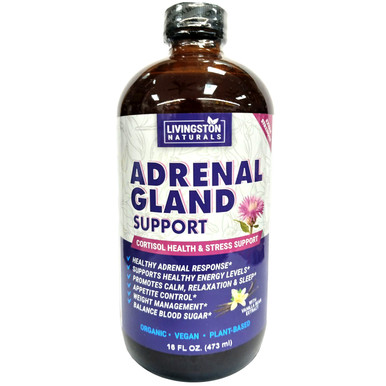 Image showcasing Livingston Naturals Adrenal Gland Support 16oz
