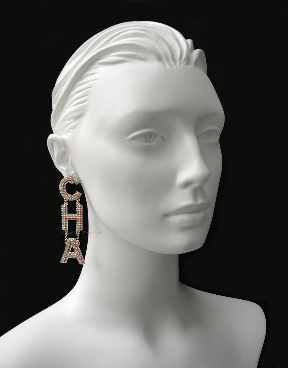 Chanel Light Gold Metal, Strass CC Letter Logo Earrings, 2021 Available For  Immediate Sale At Sotheby's